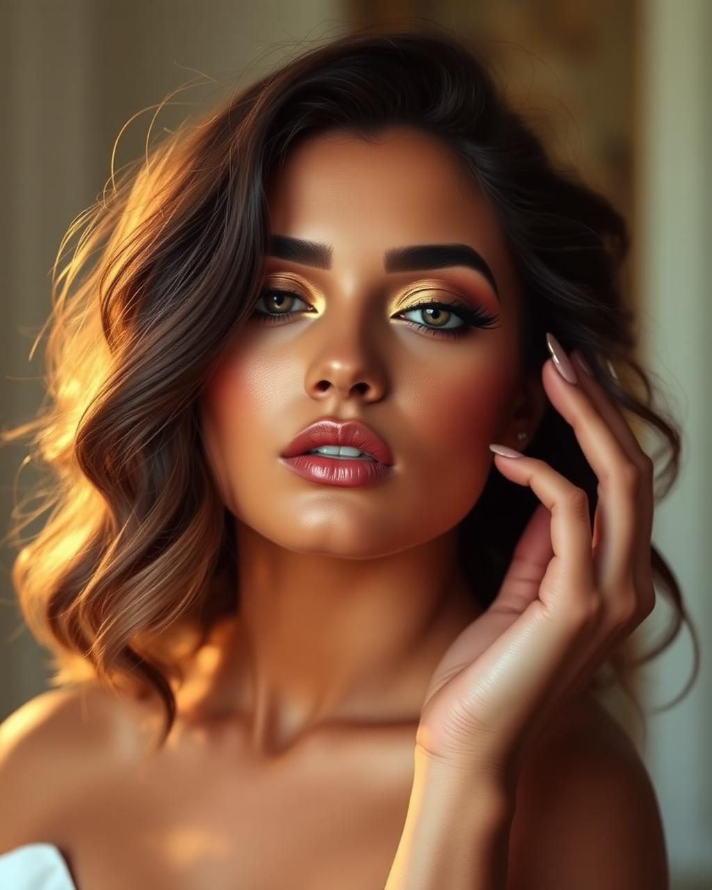 Make glam dourada